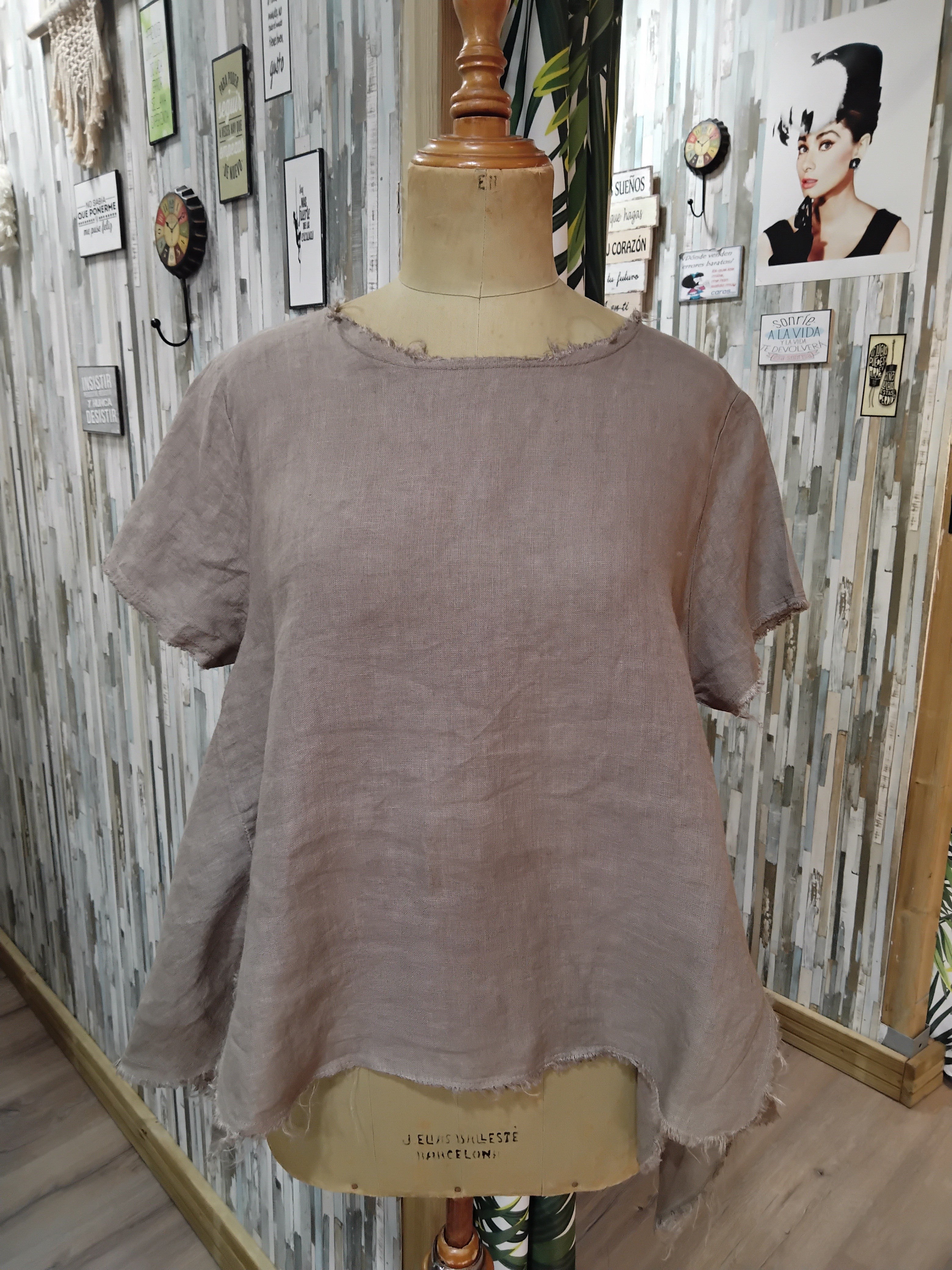 Blusa lino MARTA 58559